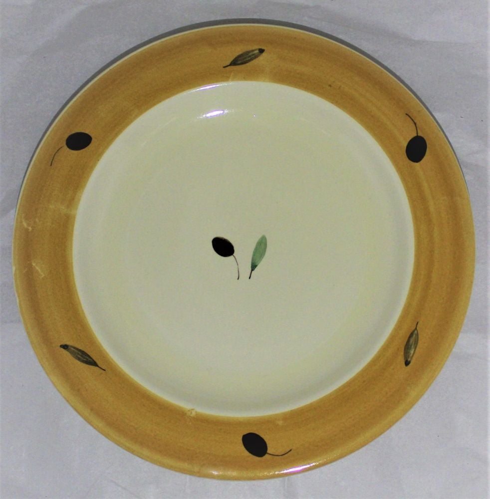 Side Plate - Orange Fresco design (Also known as Red or Terracotta)