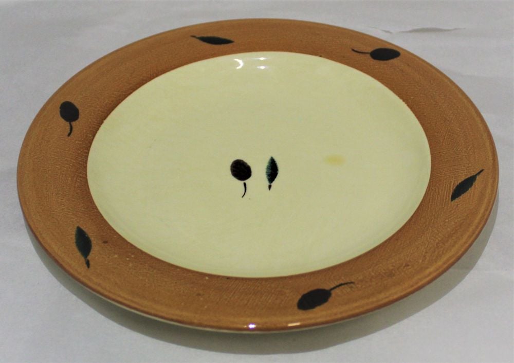 Side Plate - Orange Fresco design (Also known as Red or Terracotta)