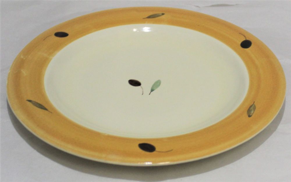Side Plate - Orange Fresco design (Also known as Red or Terracotta)