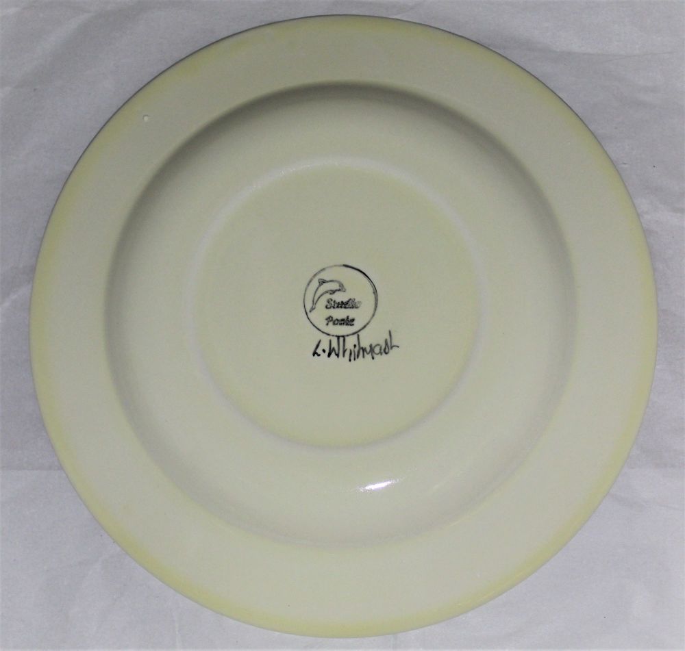 Side Plate - Orange Fresco design (Also known as Red or Terracotta)