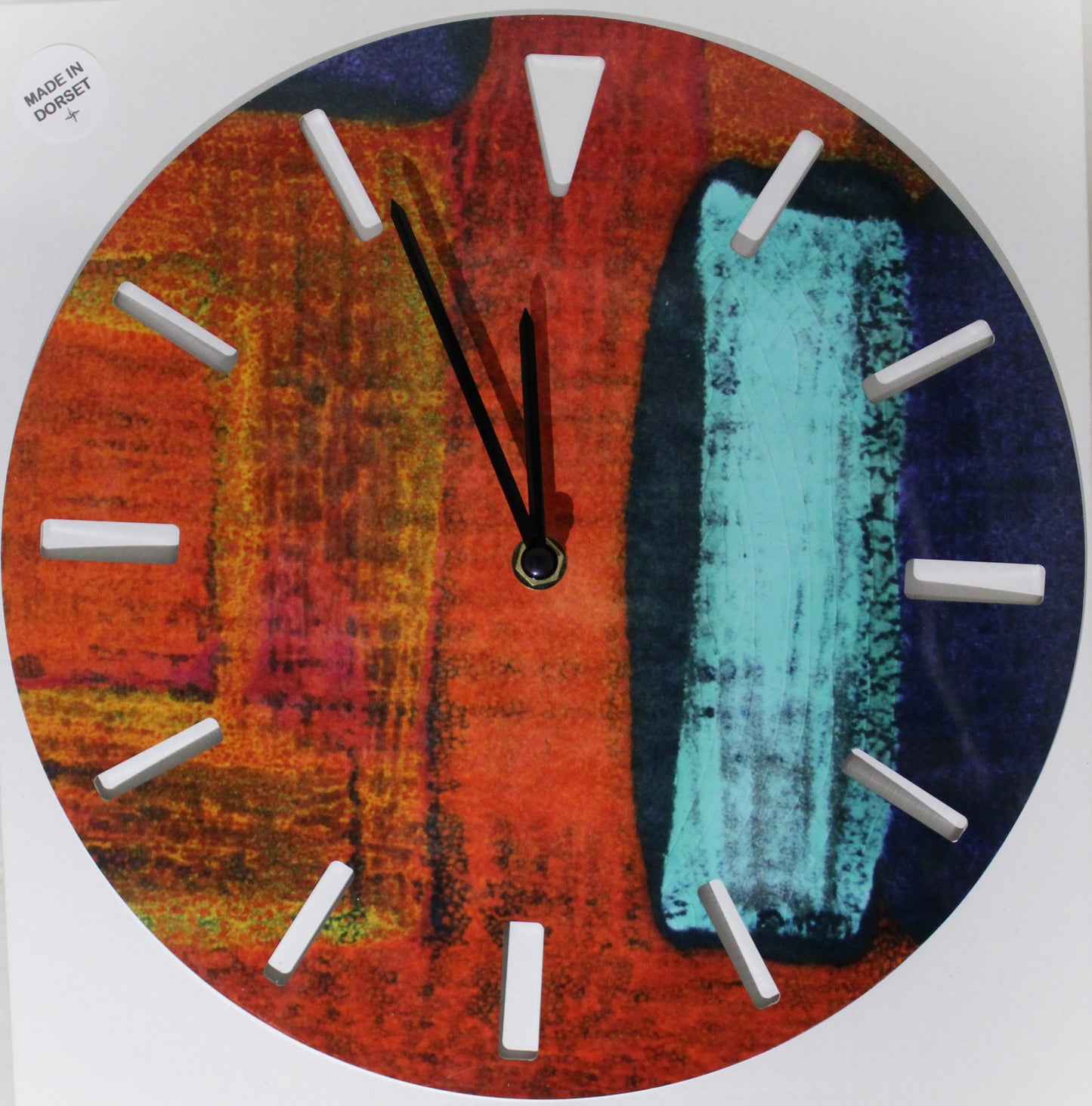 Large Sublimation Clock - Gemstones design