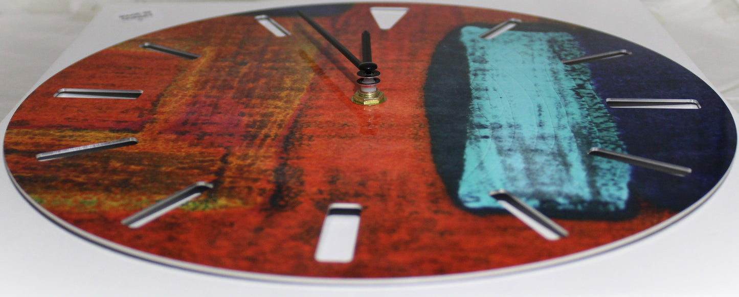 Large Sublimation Clock - Gemstones design