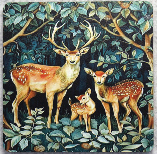 Roe Deer Family - MDF Coaster