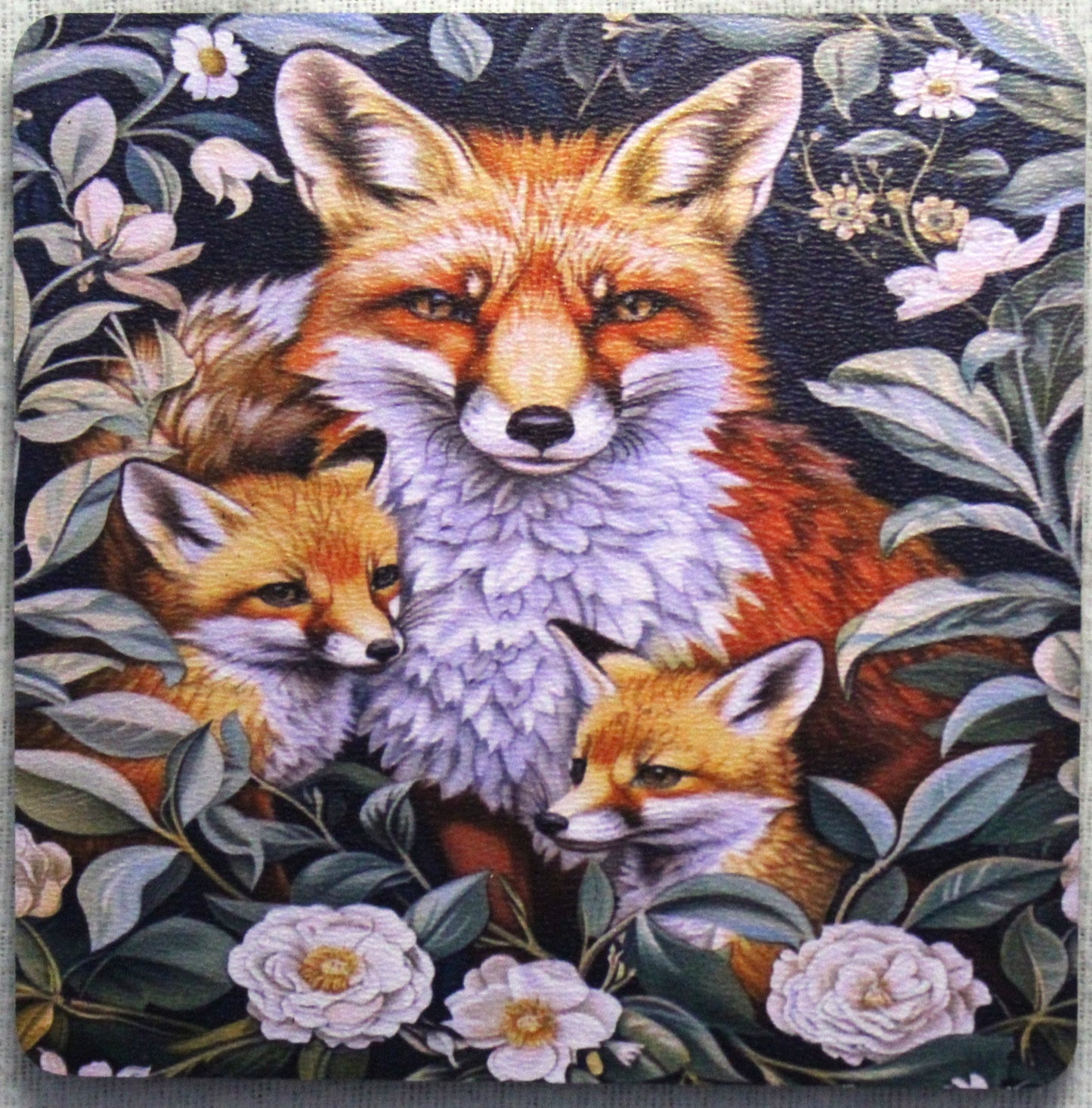 Vixen and Cubs - MDF Coaster
