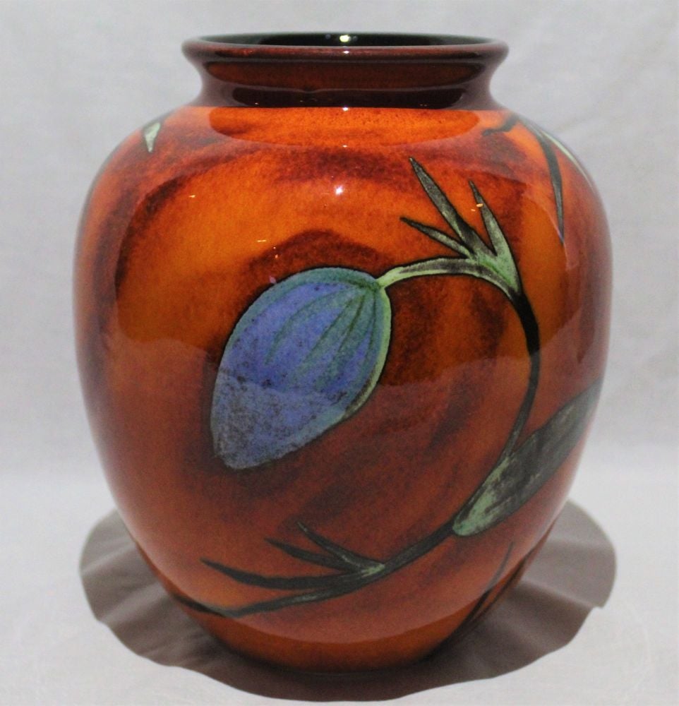 Bulbous Vase - Himalayan Poppy