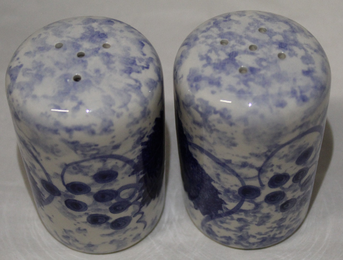 Cruet Set - Blue Vine design