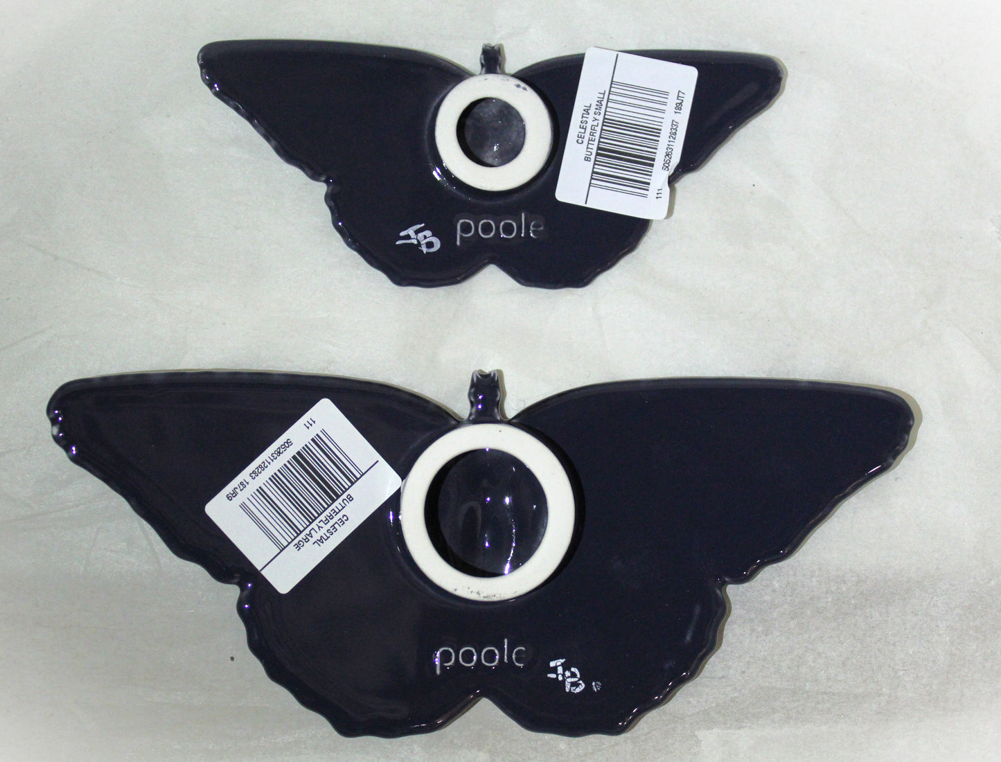Poole Pottery Celestial Butterfly Pair