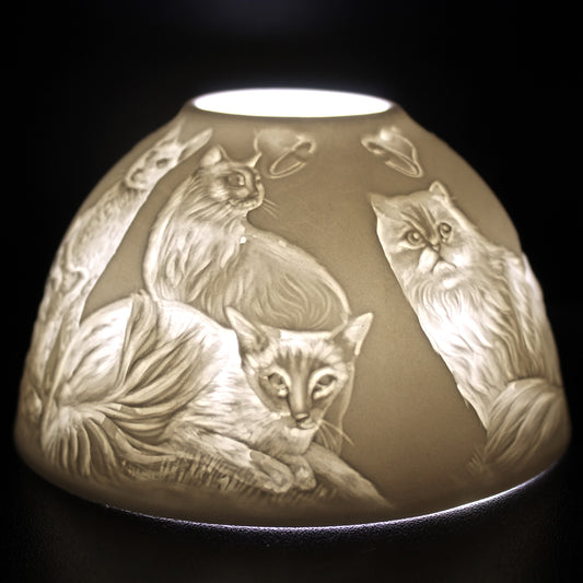 Cats - Dome Tealight Holder