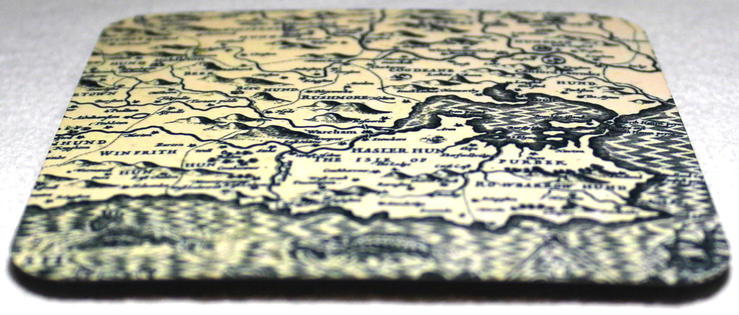 MDF Coaster - Dorset Map - Studio Poole