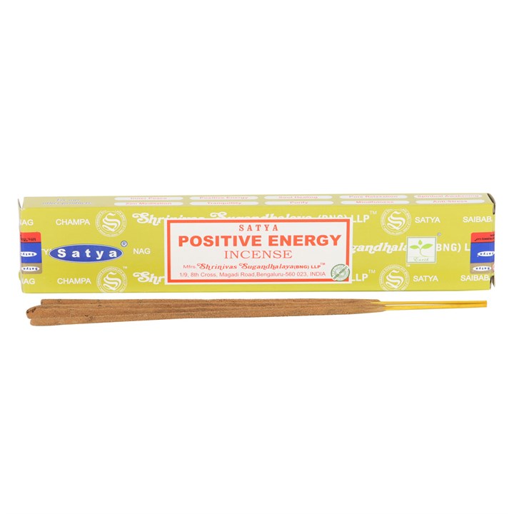 Set of 12 Positive Energy Incense Sticks by Satya