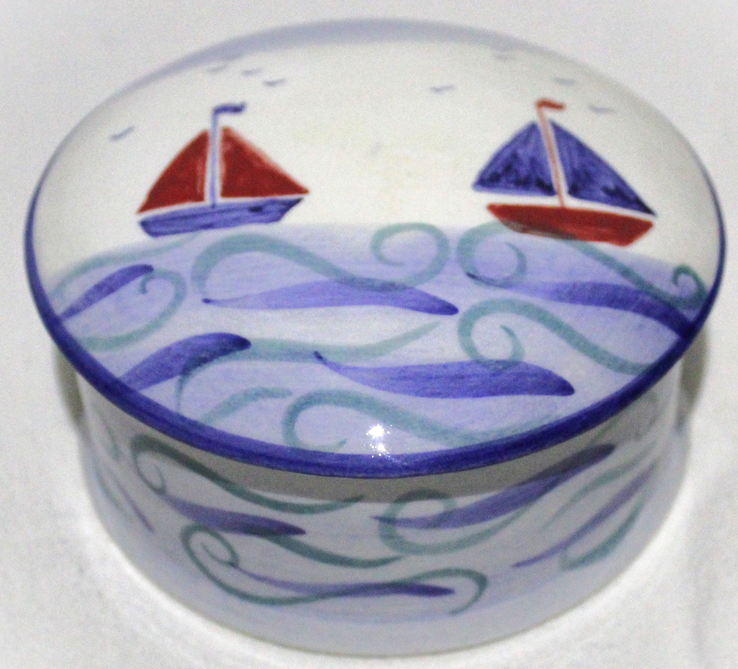 Trinket Box - Studio Poole Lorna's Boats