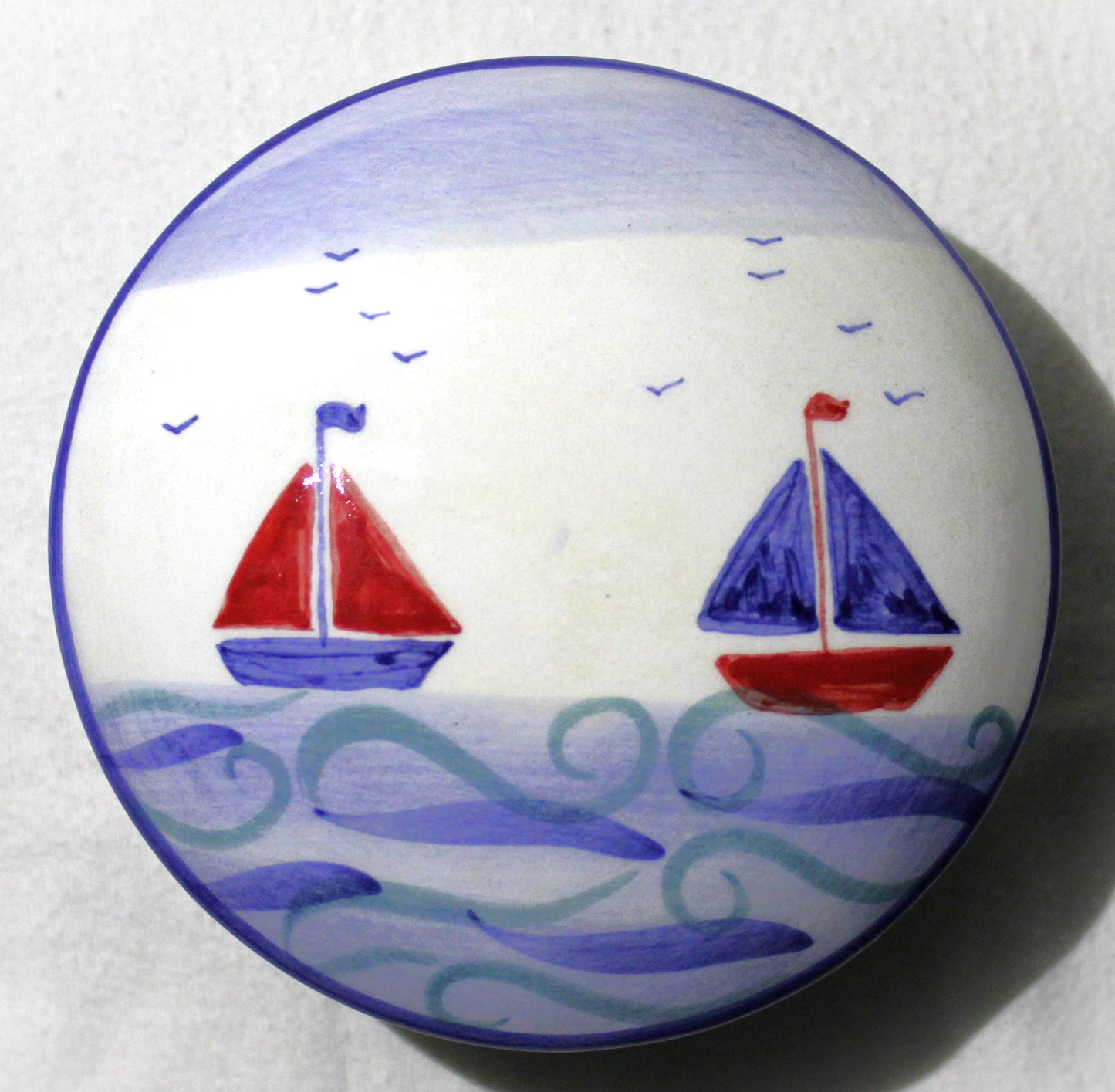 Trinket Box - Studio Poole Lorna's Boats