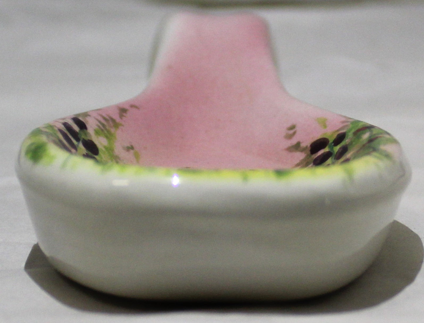 Small Spoon Rest - Studio Poole Meadow Field design Pink