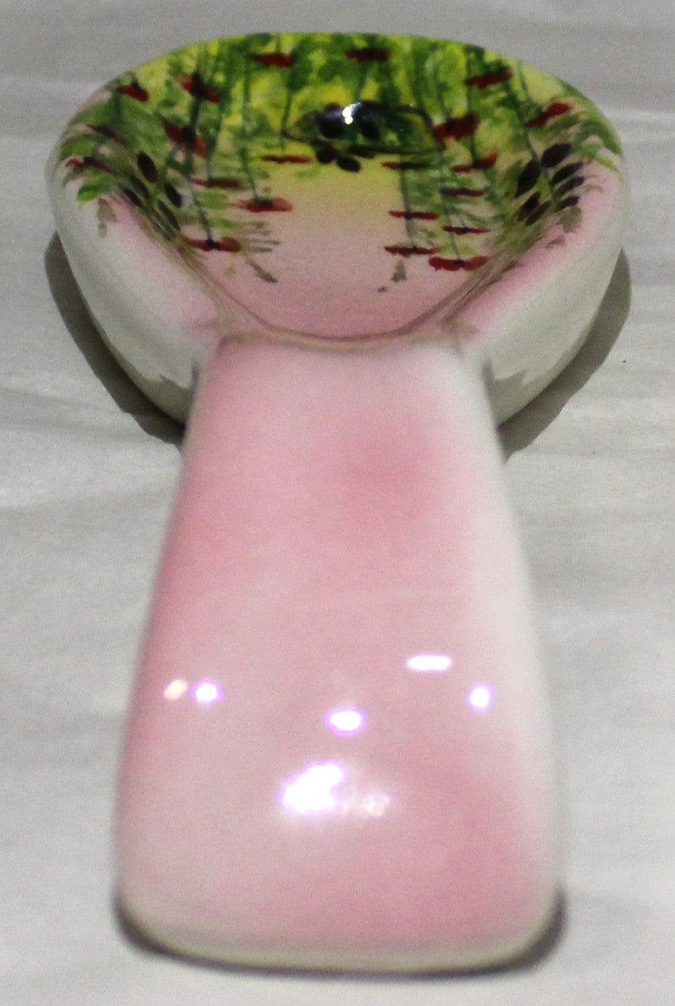 Small Spoon Rest - Studio Poole Meadow Field design Pink