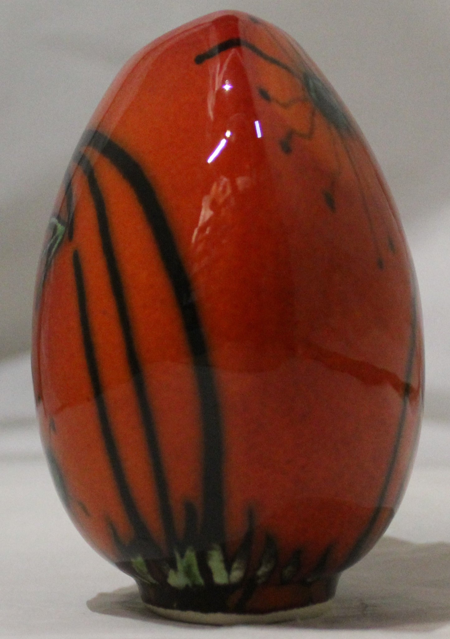Hand-thrown, Mini Purse Vase - Meadow design