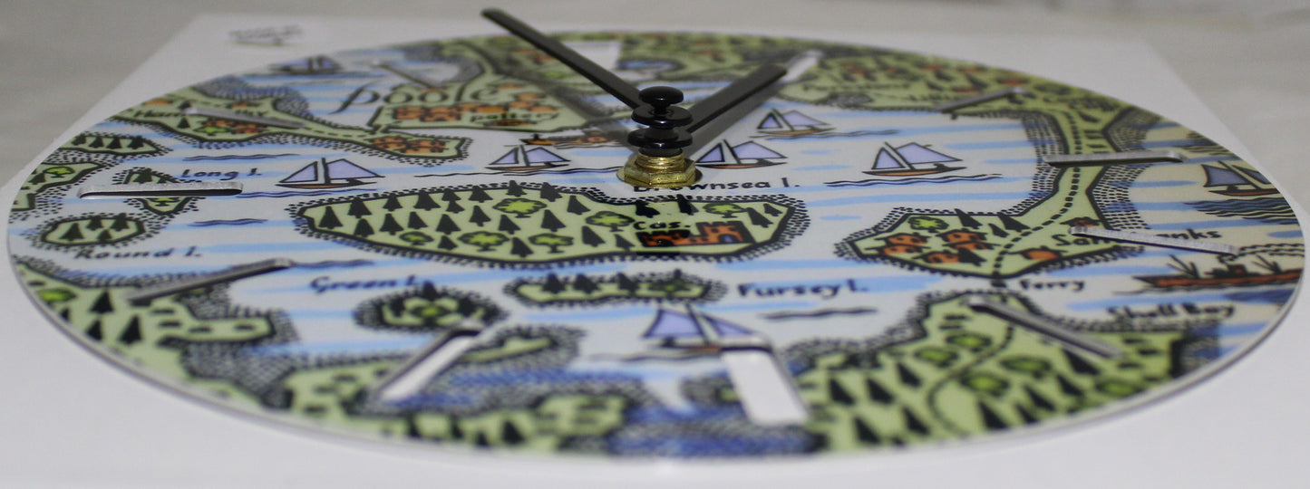 Sublimation Clock - Poole Quay Map design