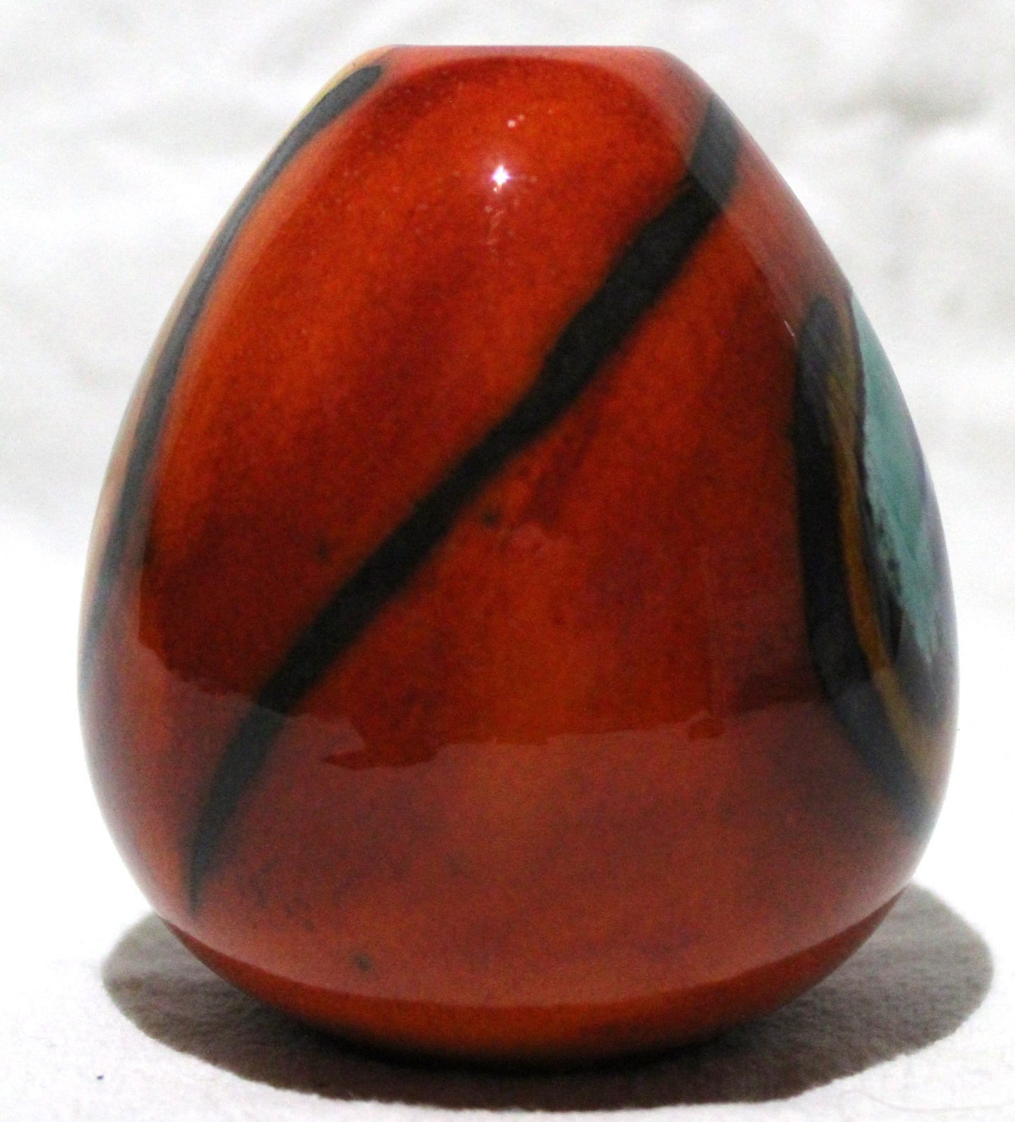 Mini Bud Vase - Studio Poole Peacock