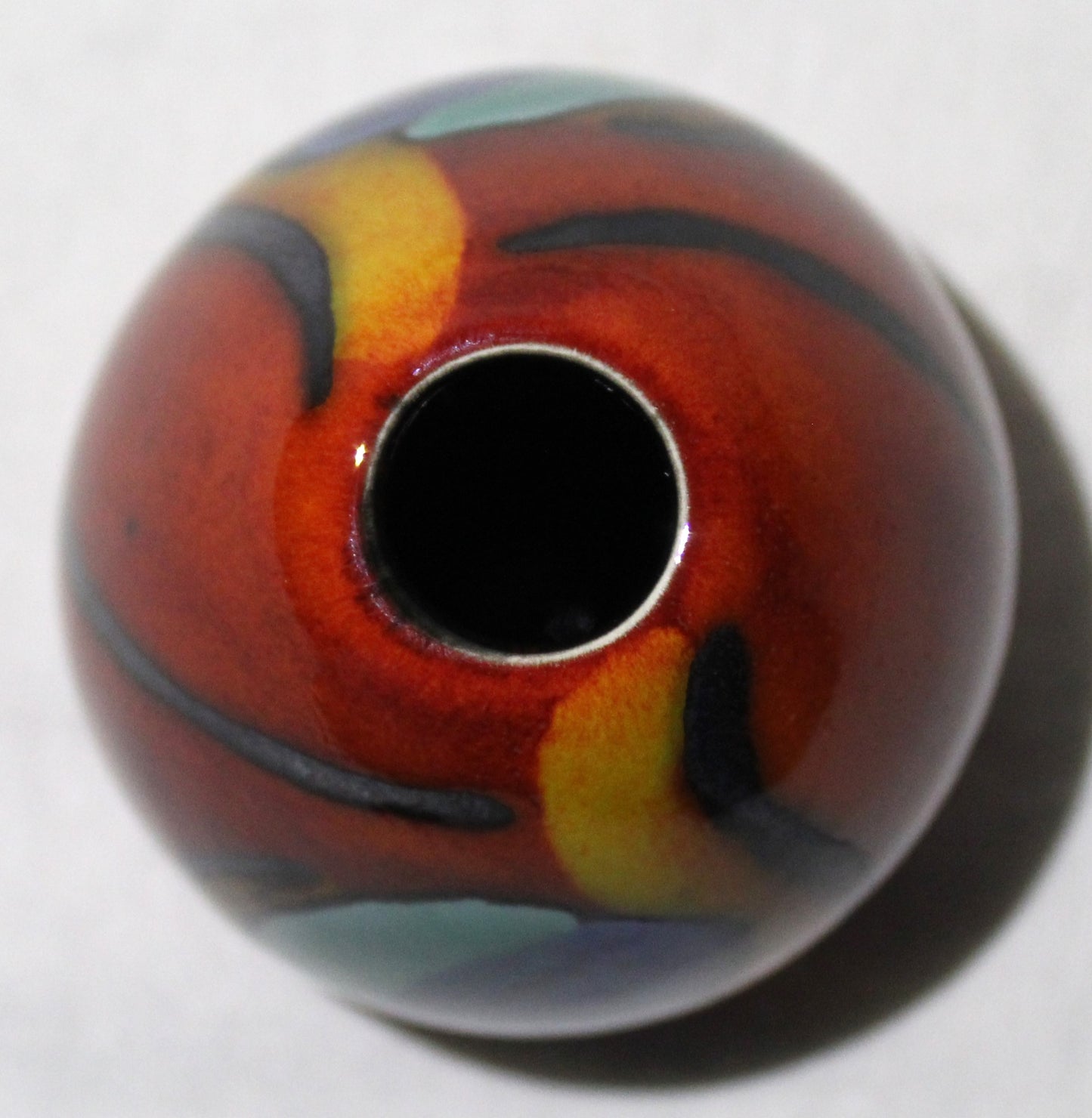 Mini Bud Vase - Studio Poole Peacock