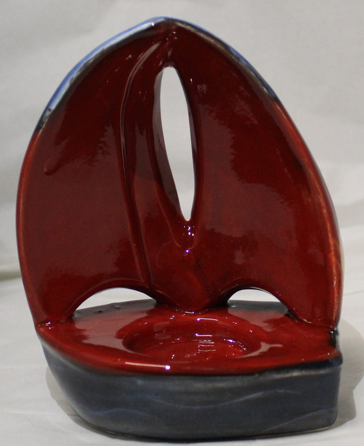 Tealight holder - Studio Poole Red Beach Huts design
