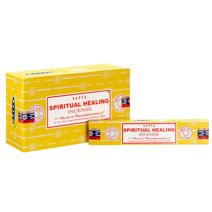 Set of 12 Spiritual Healing Incense Sticks by Satya
