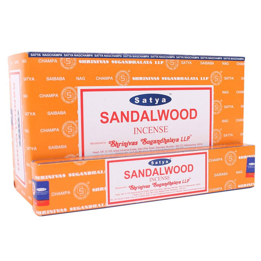 Set of 12 Sandalwood Incense by Satya
