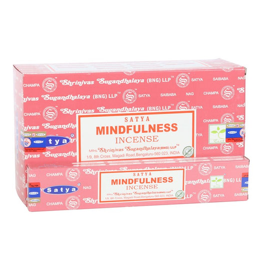 Set of 12 Mindfulness Incense Sticks by Satya