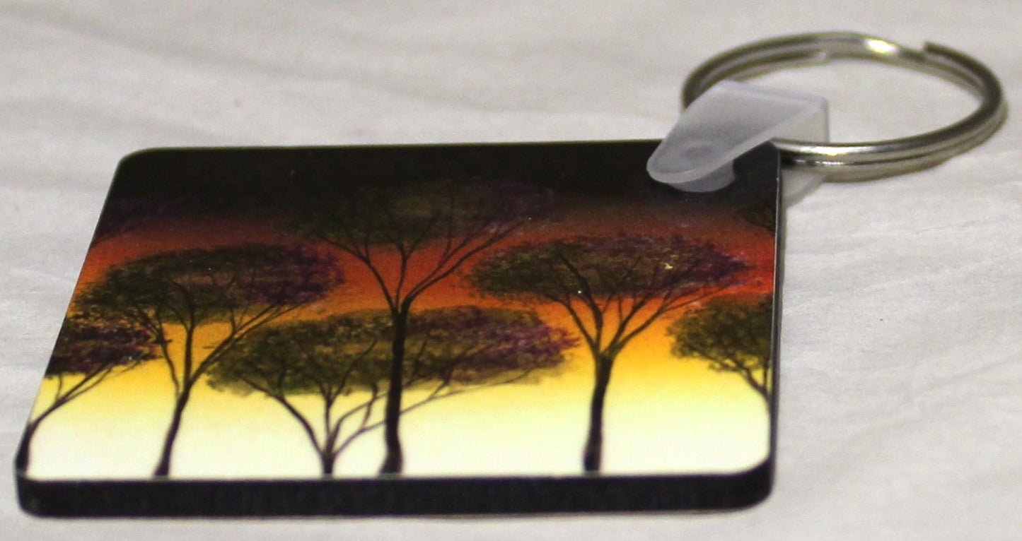 Keyring - Sunset Trees