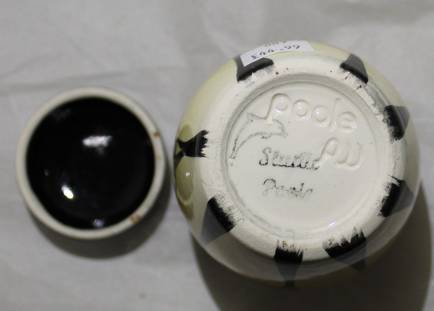 Hand-thrown Mini Ginger Jar - Studio Poole Sunset Trees design