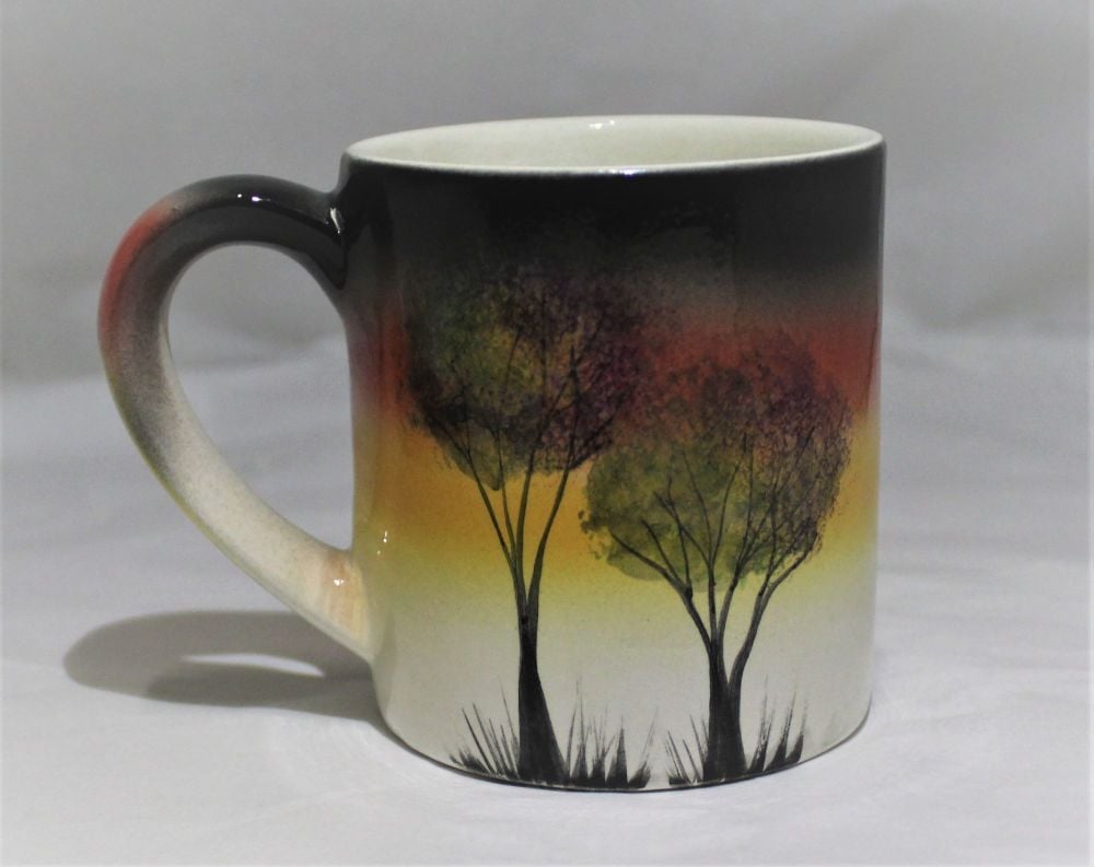 Mug - Studio Poole Sunset Trees design