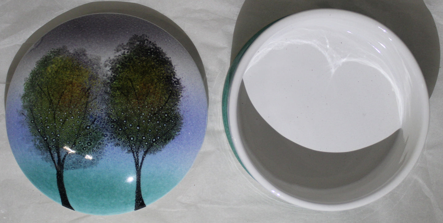 Trinket Box - Studio Poole Trees in the Mist