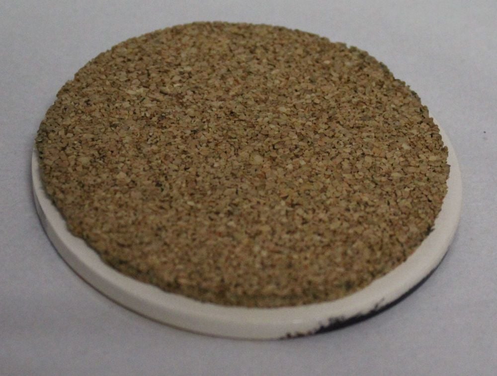 Ceramic hand painted coaster Cork backed for protection  - Studio Poole Vincent design