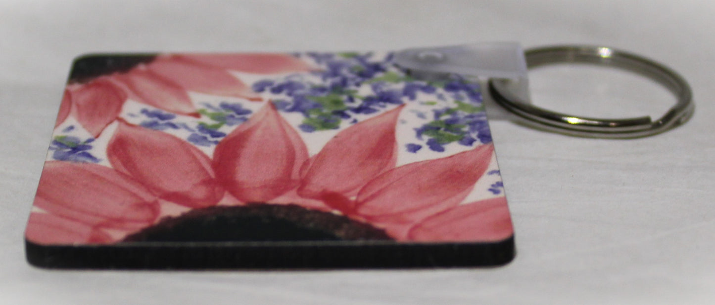 Keyring - Vincent Red Pattern