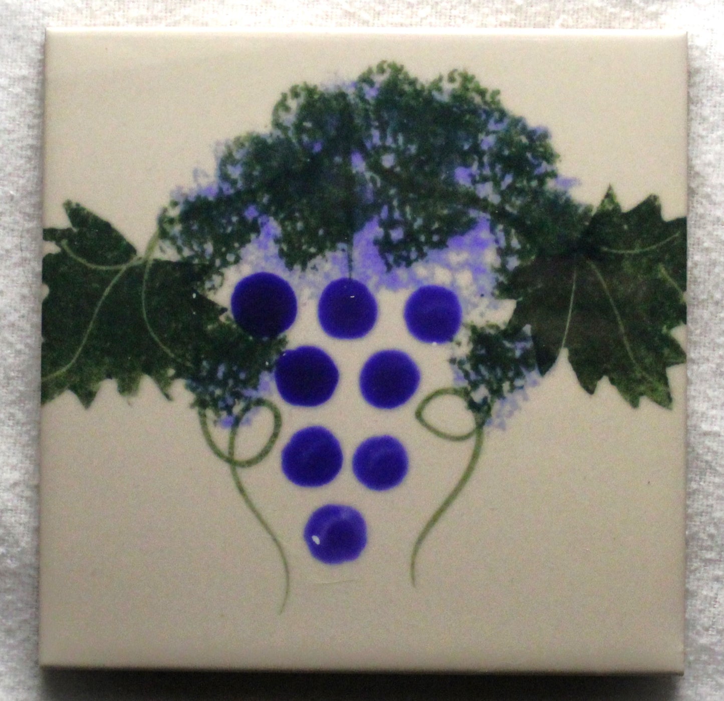 Sublimation Ceramic Coaster - Cork backed (square) - Vinyard design