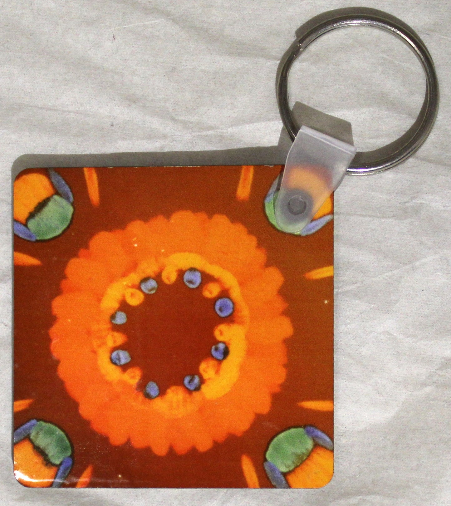Keyring - Volcano Poole Pottery Pattern